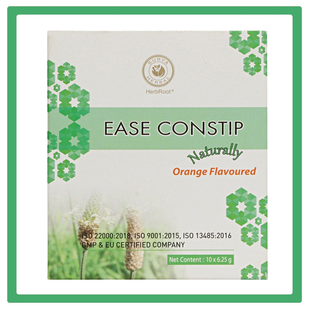 Surya Herbal Ease Constip Naturally Powder (6.25 gm x 10 sachets) - Natural Bowel Relief