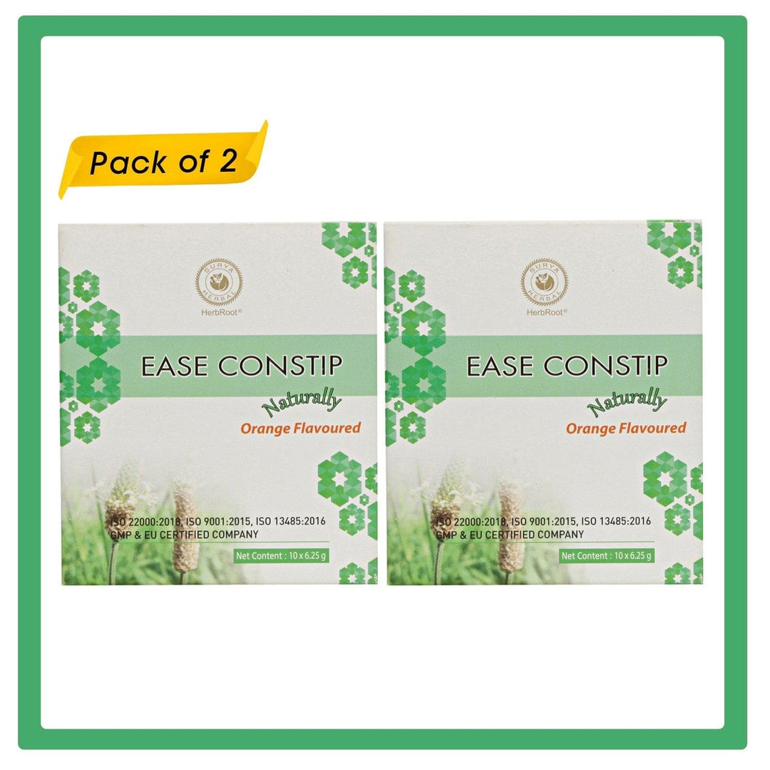 Surya Herbal Ease Constip Naturally Powder (6.25 gm x 10 sachets) - Natural Bowel Relief