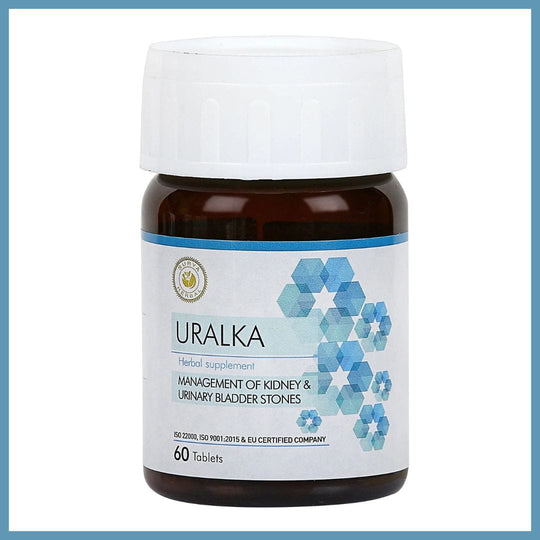 Surya Herbal HerbRoot Uralka: Herbal Kidney & Bladder Stone Management Tablets (60 Tabs)