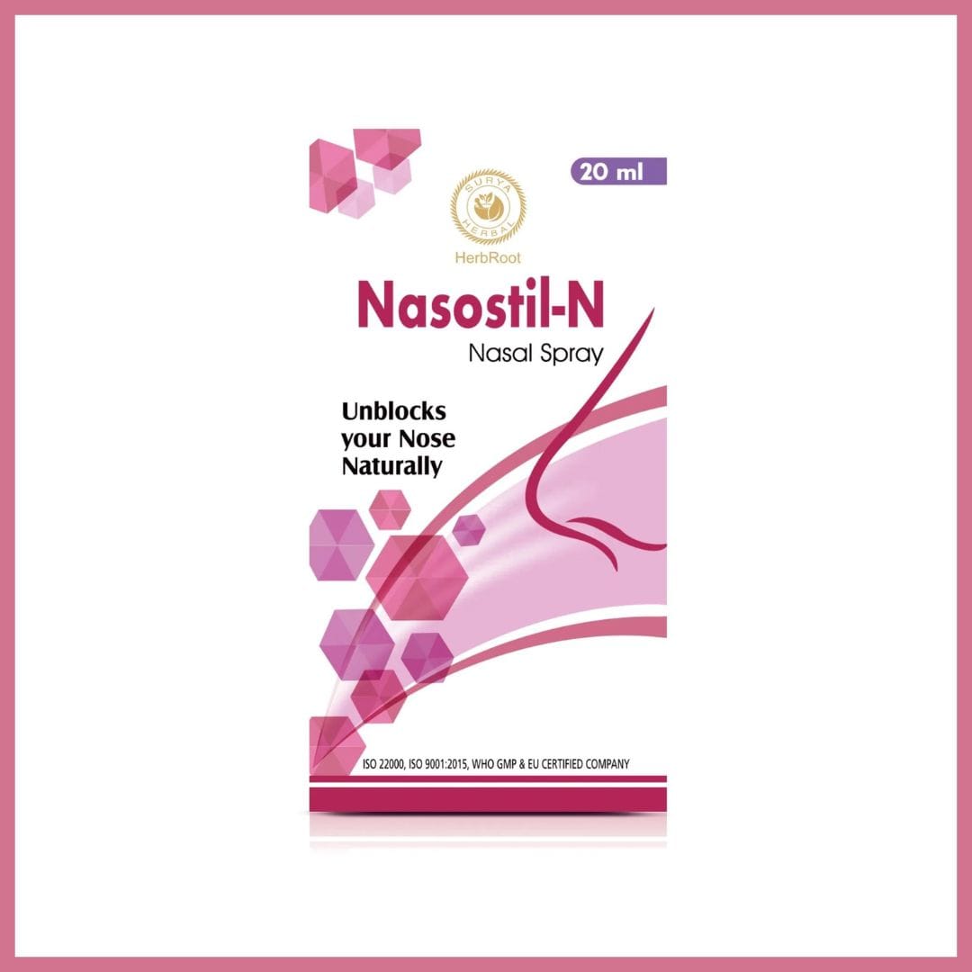 Surya Herbal Nasostil-N Sea Salt Decongestant Spray (20 ml): Natural Nasal Relief