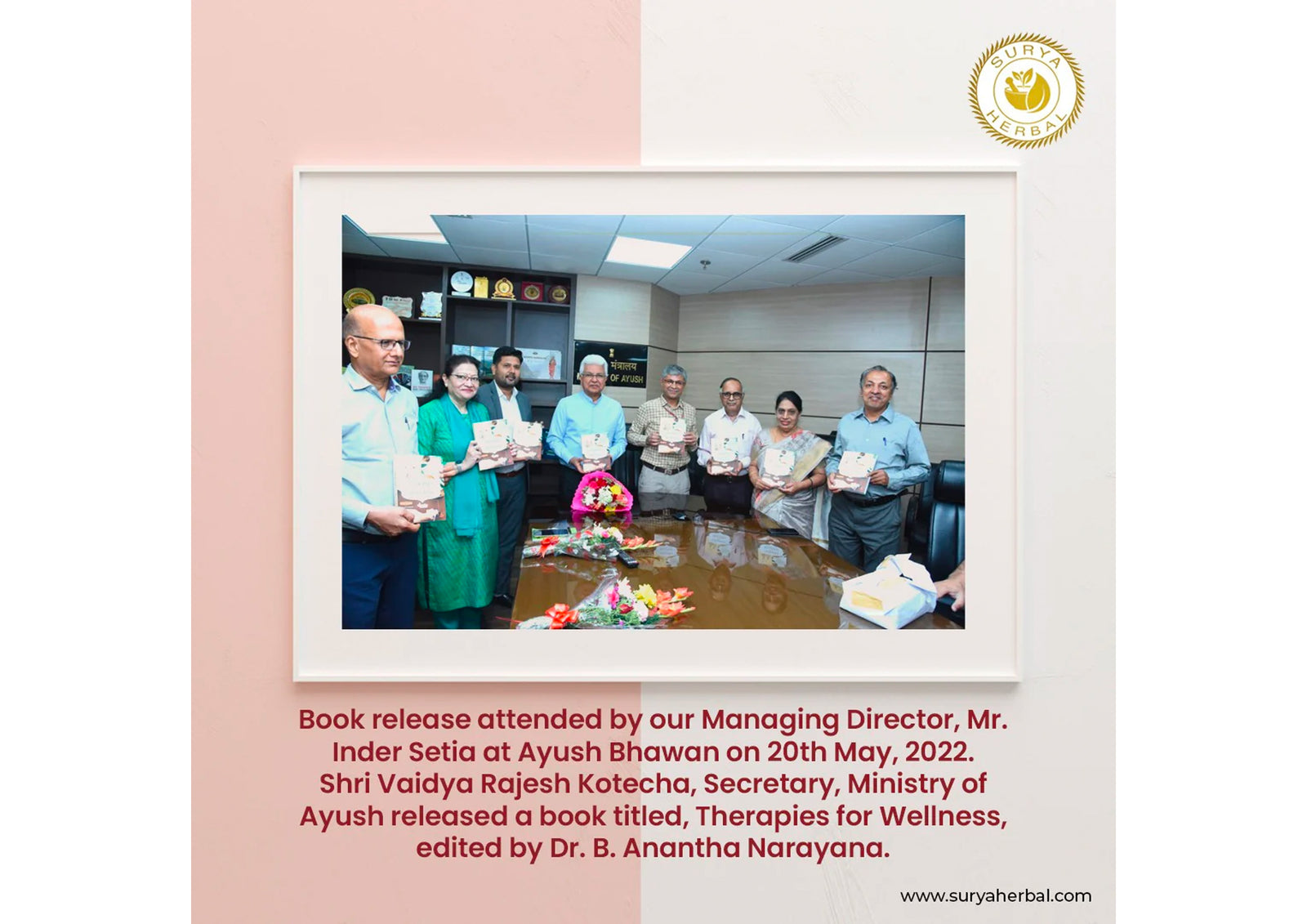 A Literary Leap into Wellness: Surya Herbal Limited's Managing Director at a Book Release
