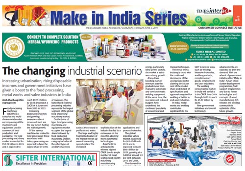 Featured In 'Make In India Series' In The Economic Times On April 6, 2017