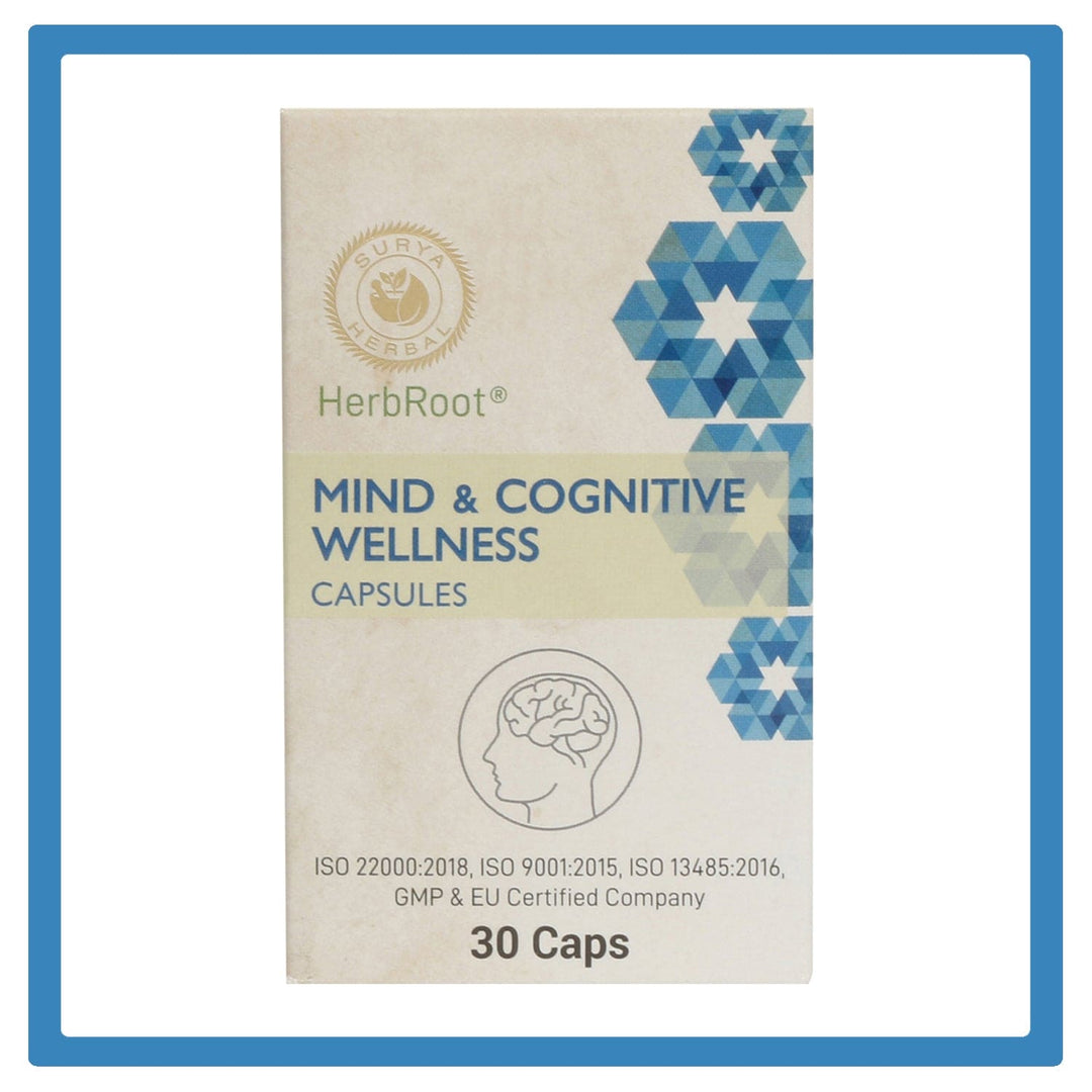 HerbRoot Surya Herbal Mind & Cognitive Wellness 30 Capsules