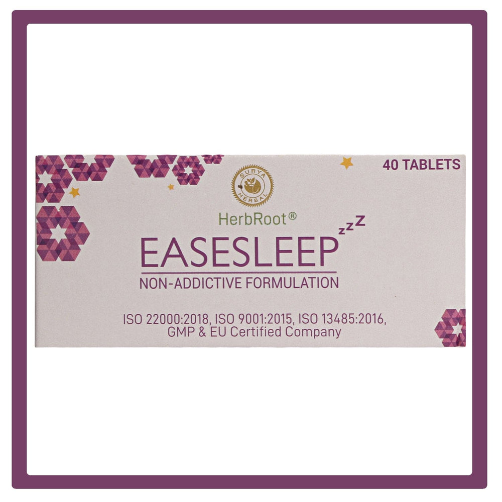 HerbRoot Easesleep Tablets (40 Tabs): Natural Path to Restful Nights