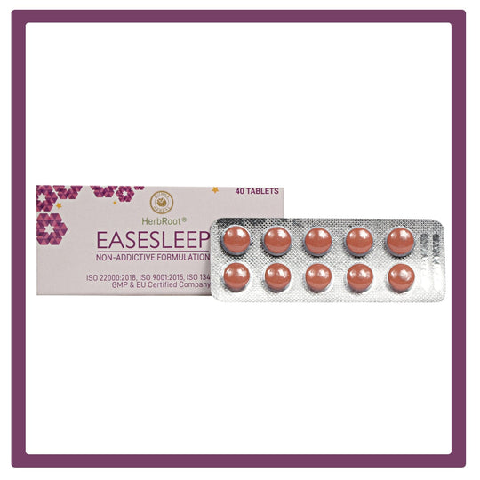 HerbRoot Easesleep Tablets (40 Tabs): Natural Path to Restful Nights