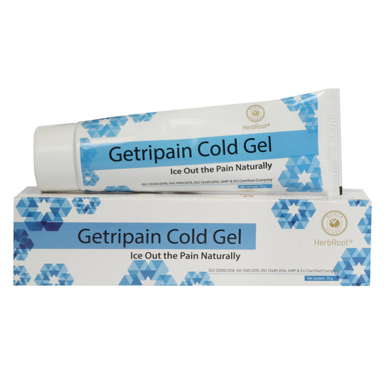 Surya Herbal HerbRoot Getripain Cold Gel (75gms) -Ice Out the Pain Naturally