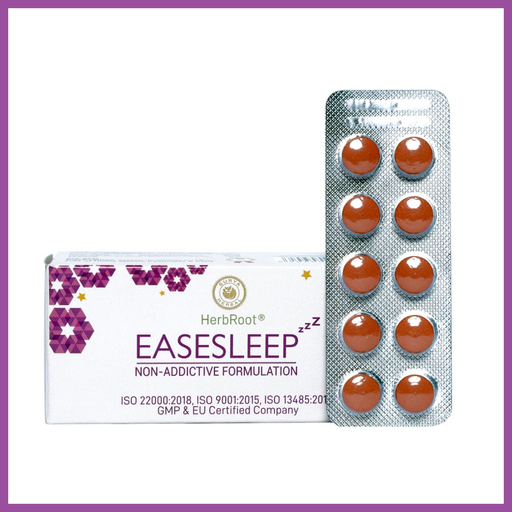 HerbRoot Easesleep Tablets (40 Tabs): Natural Path to Restful Nights