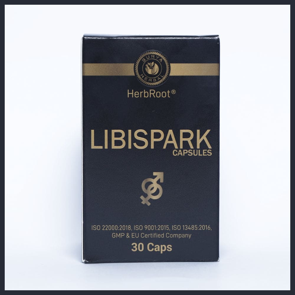 Surya Herbal HerbRoot Libispark: Natural Stamina & Immunity Booster Capsules (30 Capsules)