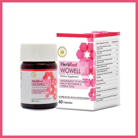 Surya Herbal HerbRoot Wowell Capsules (60 capsules): Ayurvedic Women's Wellness Tonic