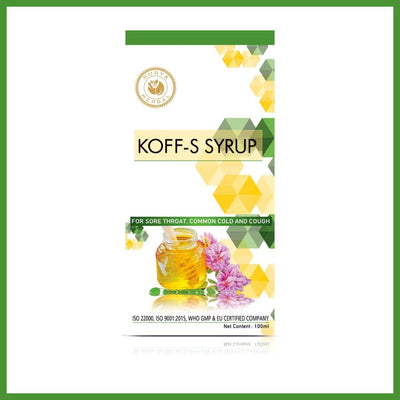 Surya Herbal Koff-S Syrup (100 ml): Natural Ayurvedic Cough Relief with Honey