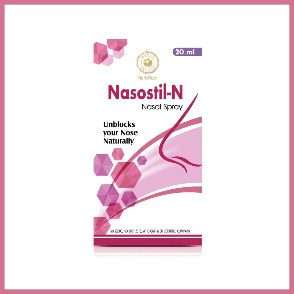 Surya Herbal Nasostil-N Sea Salt Decongestant Spray (20 ml): Natural Nasal Relief