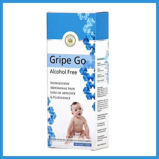 Surya Herbal Gripe Go (150 ml) - Alcohol-Free Relief for Baby Gripe and Indigestion
