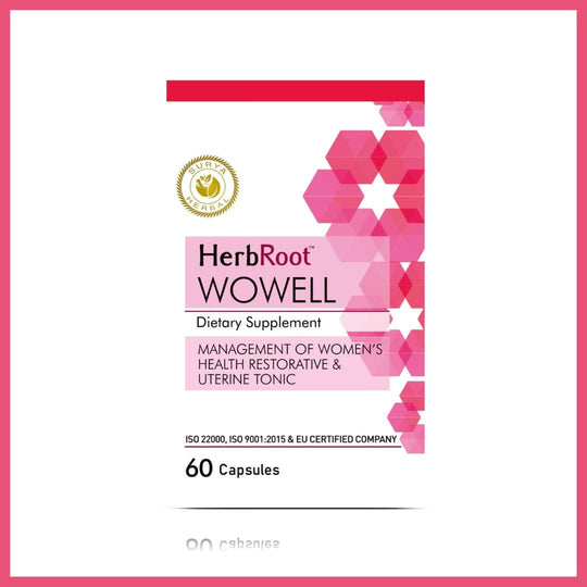 Surya Herbal HerbRoot Wowell Capsules (60 capsules): Ayurvedic Women's Wellness Tonic